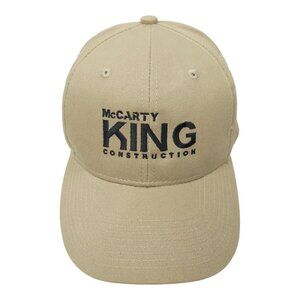 McCarty King Construction Embroidered Logo Strapback Cap Trucker Baseball Hat